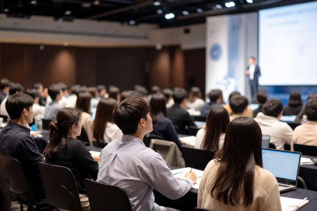 장학재단 인재육성 프로그램에 참여한 장학생들