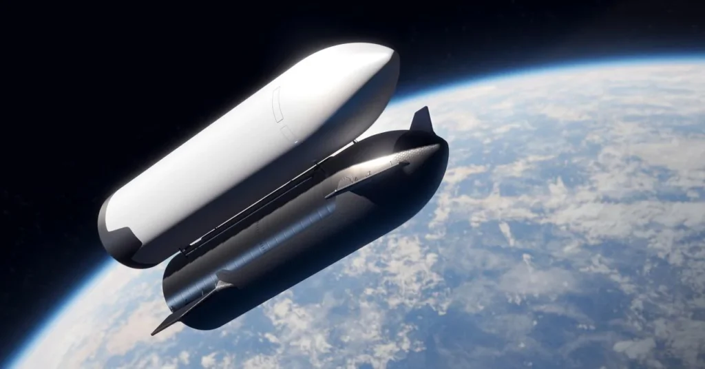 스타십으로 운반중인 HLS 출처 :NASA