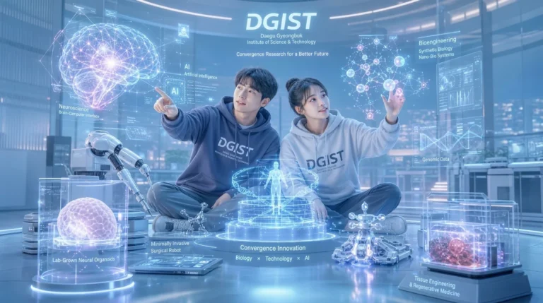DGIST 대구경북과학기술원 대학선택 가이드 대표 이미지 다양한 전공을 탐색하는 학생들 컨셉