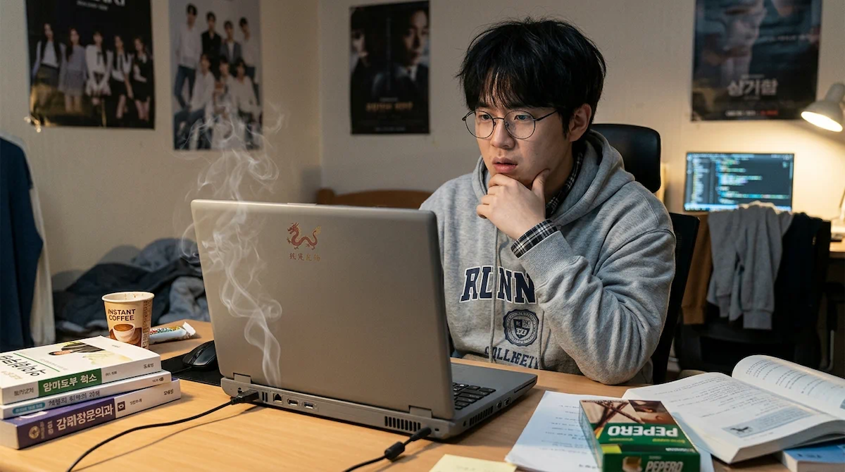 AS 도 어려운 저 사양 저질 노트북 사용 중 연기 발생하는 문제