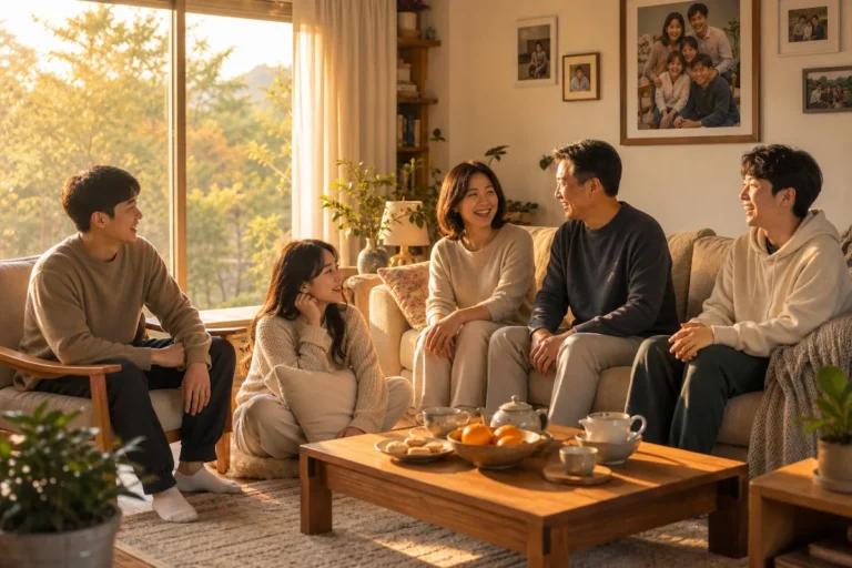 다자녀 국가장학금 혜택을 받은 대학생 가족의 모습