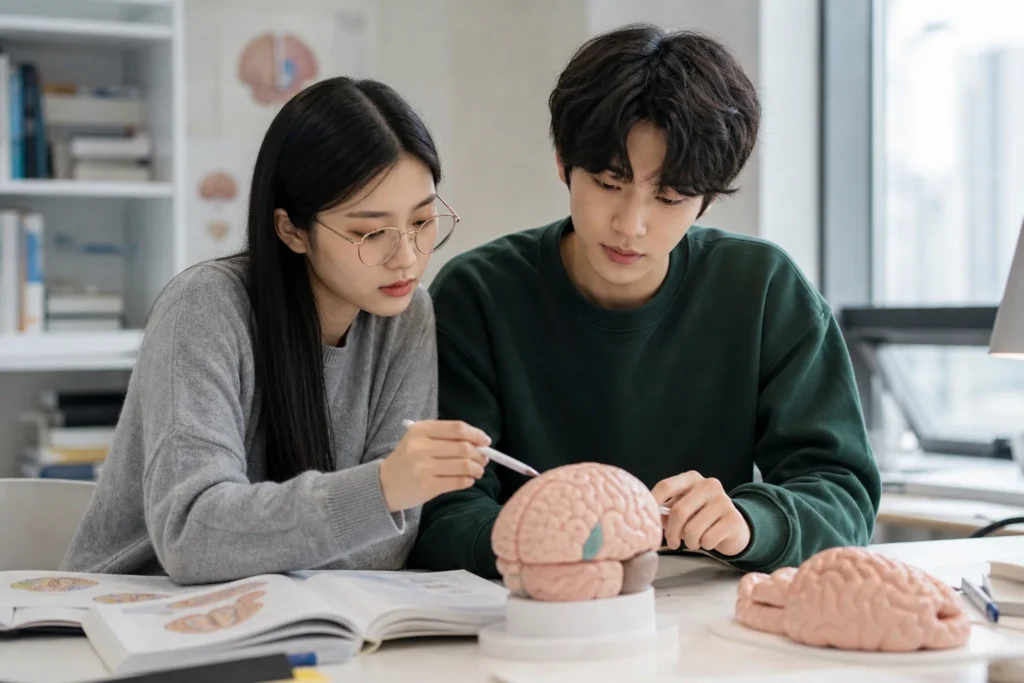 신경심리학 (Neuropsychology Study) 을 함께 공부하고 있는 학생들