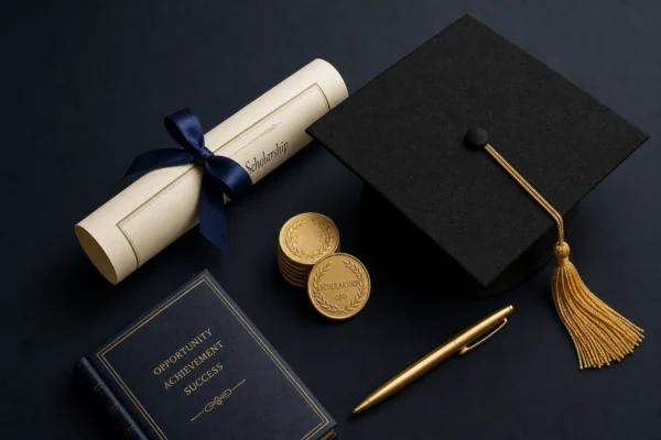 학업성취와 장학금을 상징하는 요소들