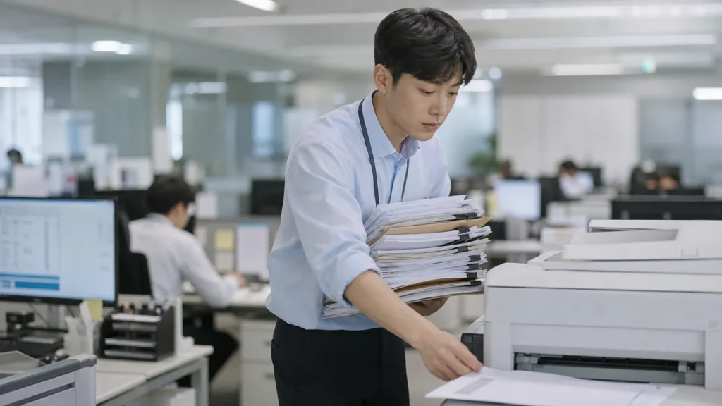 회사 팀 내의 여러가지 일을 하면서 분주한 인턴