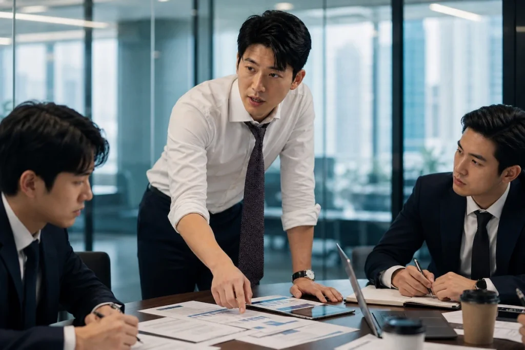 거래 구조와 전략을 함께 논의하는 투자은행 IB 딜팀