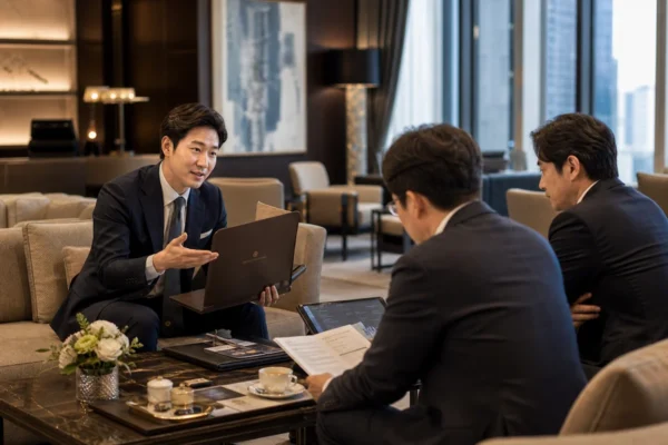 기업 고객에게 금융상품 제안을 하는 기업금융 직원