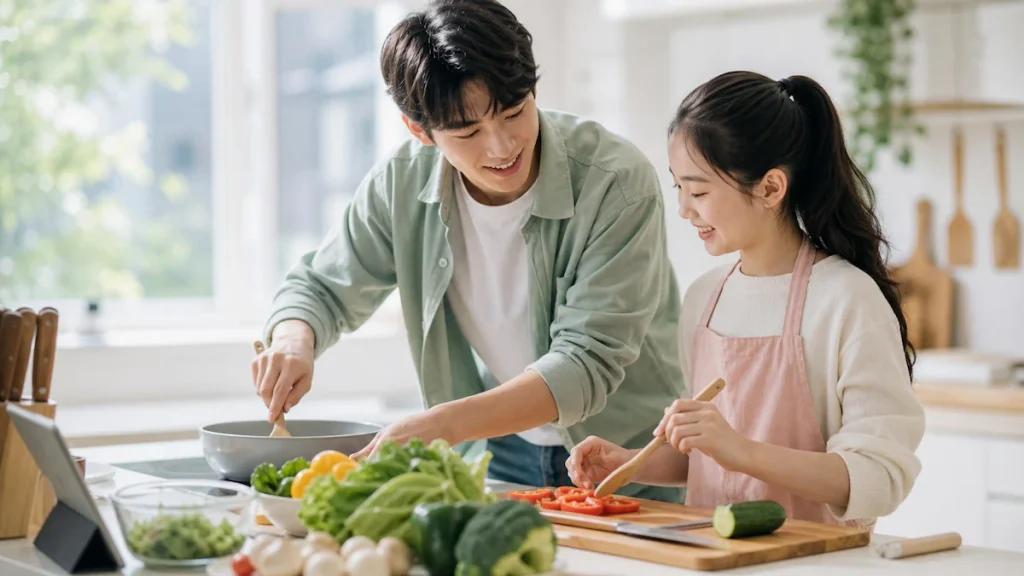 정서 지원 멘토링을 하는 학생