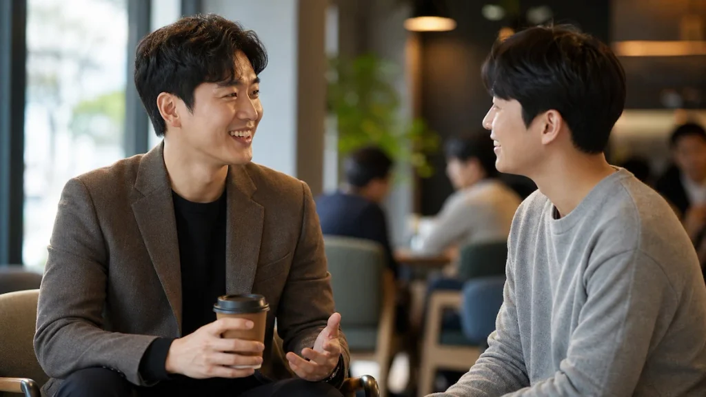 장학생 동문 행사에서 대화하는 선후배