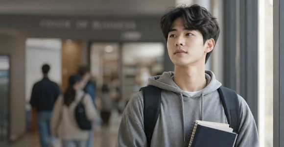 진로와 전공 선택을 고민하는 대학생
